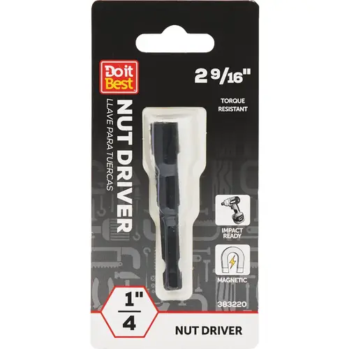 Do it Best QJDIB-NS-007 1/4 In. x 2-9/16 In. Magnetic Impact Nut Driver