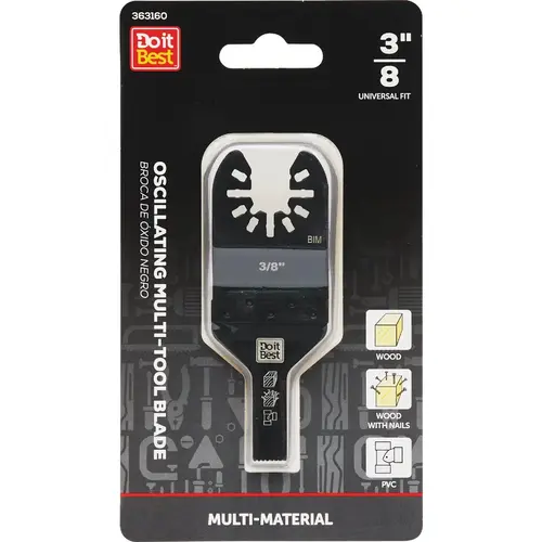 Do it Best QJDIB-OS-001 3/8 In. High Carbon Steel Multi-Material Oscillating Multi-Tool Blade