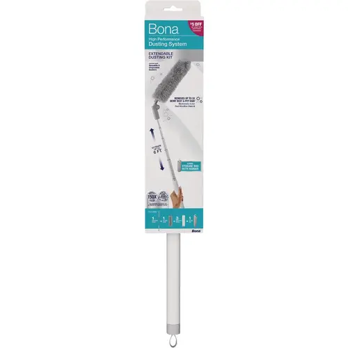 Bona WM710013638 High Performance Dusting System Extendable Dusting Kit White