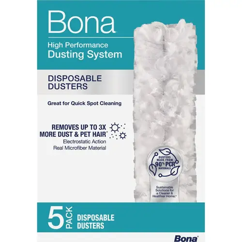 Bona AX0003683 High Performance Dusting System Disposable Dusters (5-Count)