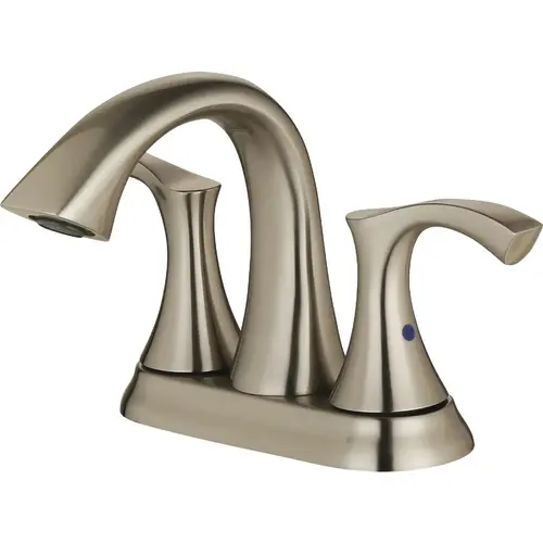 CMI 192-8276 Compass Manufacturing 3270BN Brookfield Brushed Nickel 2-Handle Bathroom Faucet With Popup