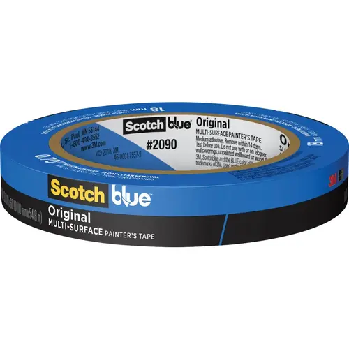 SCOTCHBLUE 2090-18NC 0.70 In. x 60 Yd. Original Painter's Tape Blue