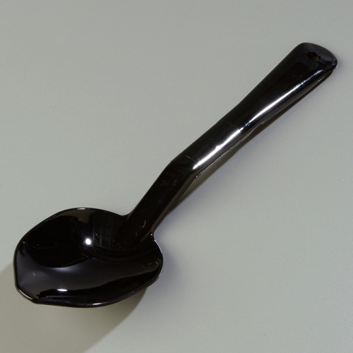 Carlisle 11 Inch Black Solid Serving Spoon, 1 Each