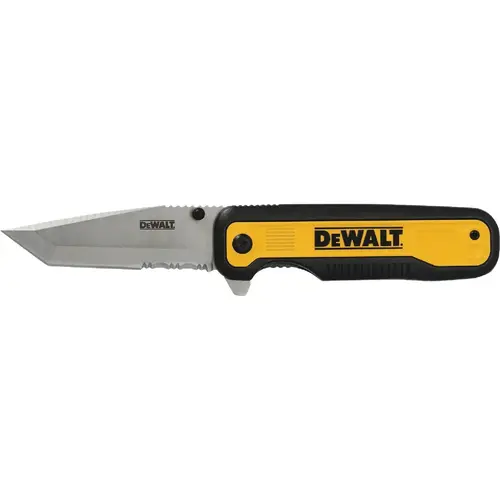 DEWALT DWHT10994 3.3 In. Tanto Pocket Knife Black/Yellow