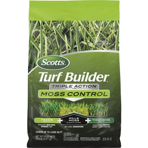 Scotts 38506 Turf Builder Triple Action 4000 Sq. Ft. 20 Lb. Moss Control