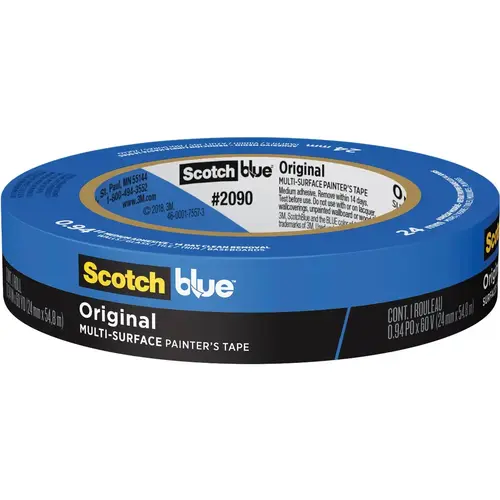 SCOTCHBLUE 2090-24NC 0.94 In. x 60 Yd. Original Painter's Tape Blue