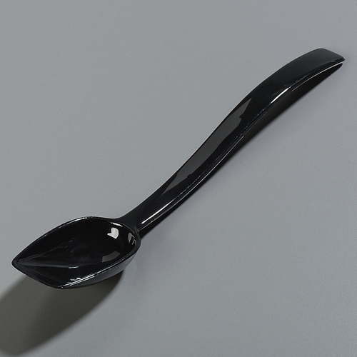 Carlisle 10 Inch Black Solid Serving Spoon, 1 Each