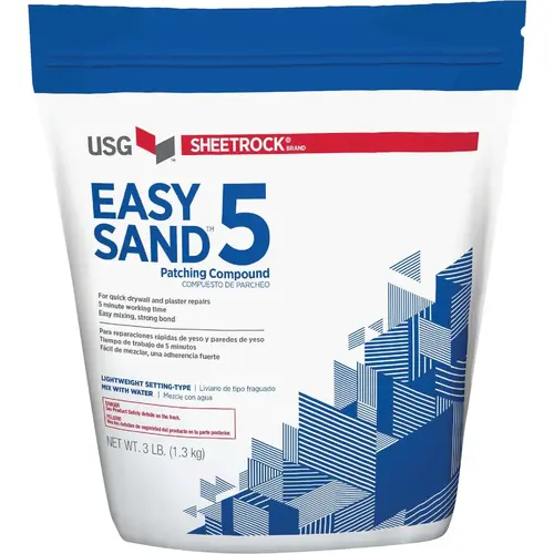 Sheetrock 384024 Easy Sand 5 Lightweight Setting Type 3 Lb. Drywall Joint Compound