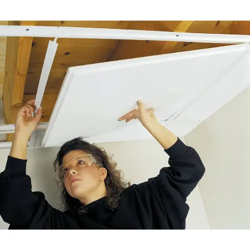 CEILINGMAX 109-00 8 Ft. x 1-1/2 In. White PVC Top Hanger