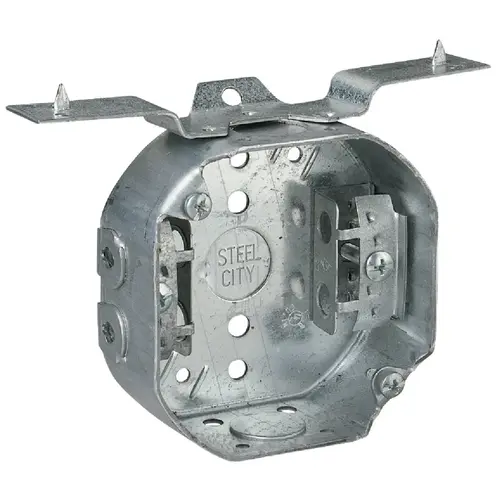 Steel City 54151AV25 Bracket Mount 4 In. x 4 In. Octagon Box Metallic