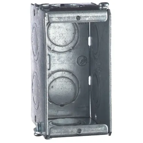 Steel City GW125G 1-Gang Steel Welded Masonry Wall Box Metallic