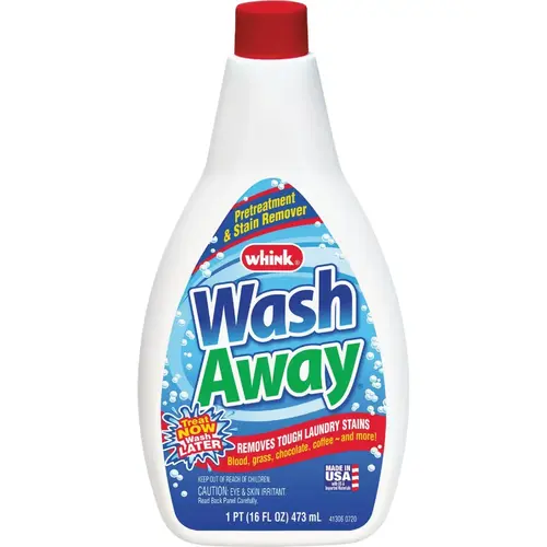 Whink 18261 Wash Away 16 Oz. Laundry Stain Remover