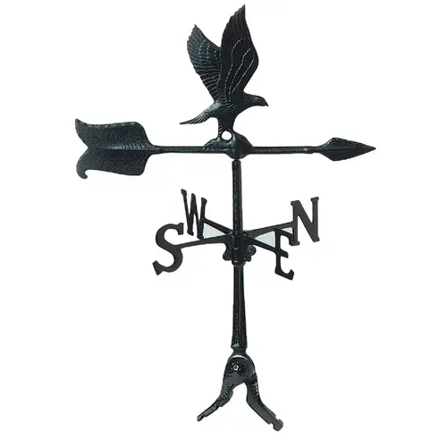 WHITEHALL WV3-A-50SR-BKND 24 In. Aluminum Eagle Weather Vane Black