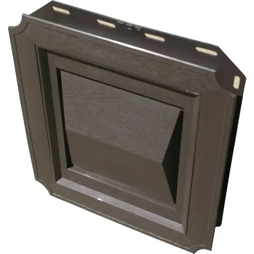 Builder's Best 111717 Builder's Best 4 In. Brown Plastic J-Block Dryer Vent Hood