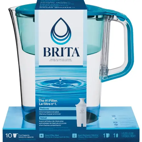 Large Tahoe Teal 10-Cup Water Filter Pitcher Green