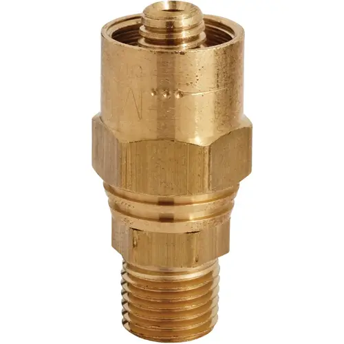 5/8 In. O.D. 1/4 In. MNPT Brass Reusable Hose End