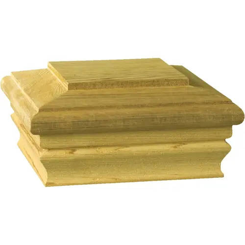 4 In. x 4 In. Cedar Press-On Post Cap