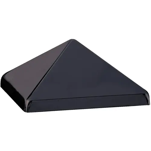 Deckorators 158499 4 In. x 4 In. Metal Black Post Cap
