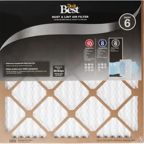 Do it Best 497215 18 In. x 24 In. x 1 In. Dust & Lint MERV 6 Furnace Filter