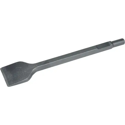 Hammer & Chipper Replacement Chisel: Flat, 1" Head Width, 12" OAL, 1/2" Shank Dia