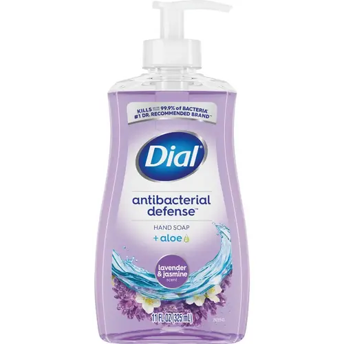 DIAL 2499183 Antibacterial Defense 11 Oz. Lavender & Jasmine Hydrating Liquid Hand Soap