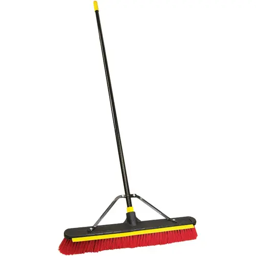 JobSite 24 In. 2-In-1 Squeegee Push Broom