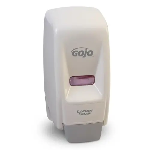 GOJO 9034-12 Dispensers, 800 Series Bag-in-Box, White, 800 mL