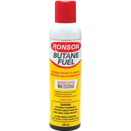 Ronson 99185-XCP12 290 ml Odorized Butane Lighter Fuel - pack of 12
