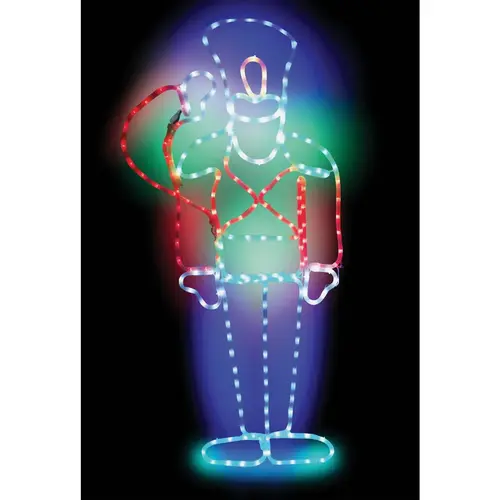 45 In. Motion Multi-Color LED Nutcracker Lighted Decoration