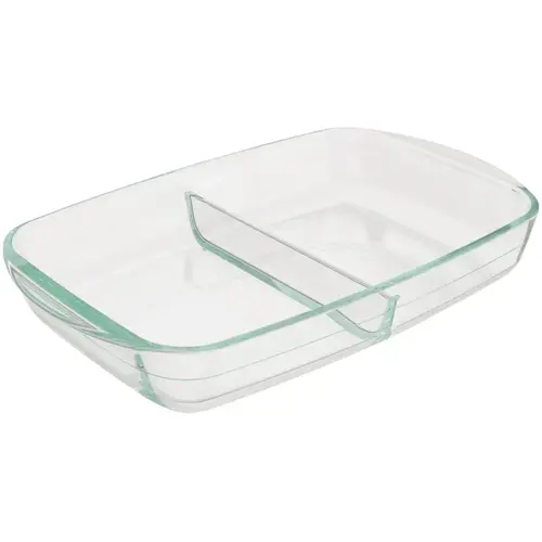 Pyrex 1144865 8 In. x 12 In. Divided Glass Bakeware