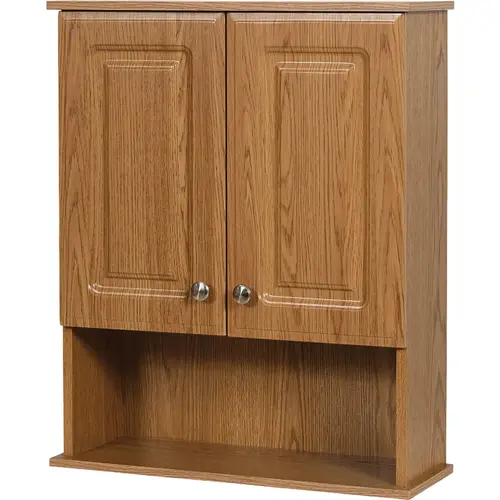 Zenith R2328KKA Zenna Home Oak 23 In. W x 8-1/4 In. D x 28 In. H Wall Bath Cabinet