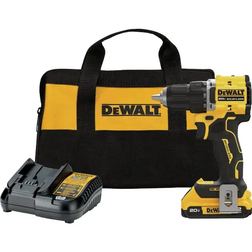 ATOMIC 20V MAX Brushless 1/2 In. Compact Cordless Drill/Driver Kit with 2.0 Ah Battery & Charger