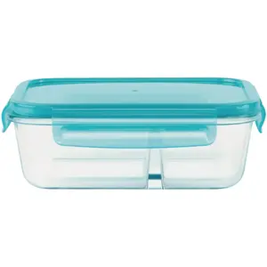 Pyrex 1138857 MealBox 3.4 Cup Rectangle Storage Container with Plastic Cover