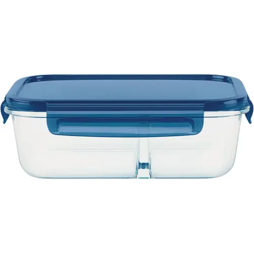 Pyrex 1138858 MealBox Storage 5.5 Cup Rectangle Storage Container with Plastic Cover