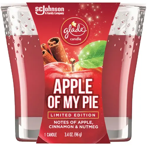 GLADE 2460 3.4 Oz. Apple of My Pie Candle Red