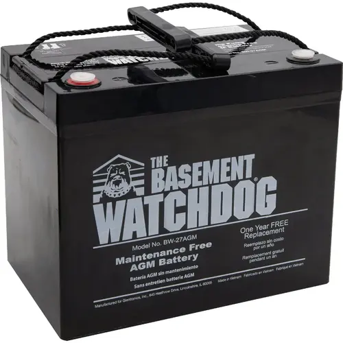Basement Watchdog BW-27AGM The Maintenance Free AGM Standby Sump Pump Battery