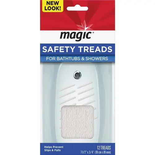 Magic 3008 7.5 In. X 0.75 In. Bathtub Safety Treads White