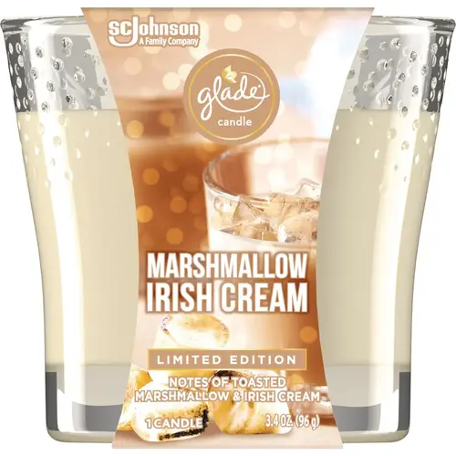 GLADE 3959 3.4 Oz. Marshmallow Irish Cream Candle
