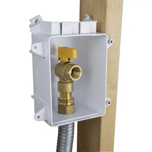 ProFlex PF-696-1020GFC 1/2 In. White Gas Outlet Box