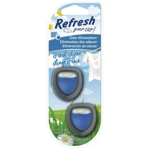 Refresh Your Car! 09138 Diffuser Air Freshner, Fresh Linen - pack of 2