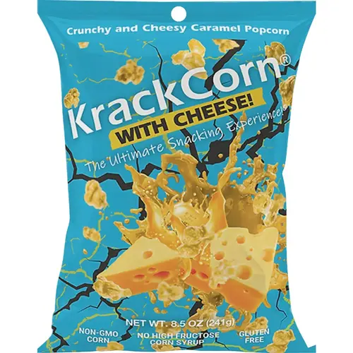 KrackCorn 38959 8.5 Oz. Caramel Popcorn with Cheddar Cheese