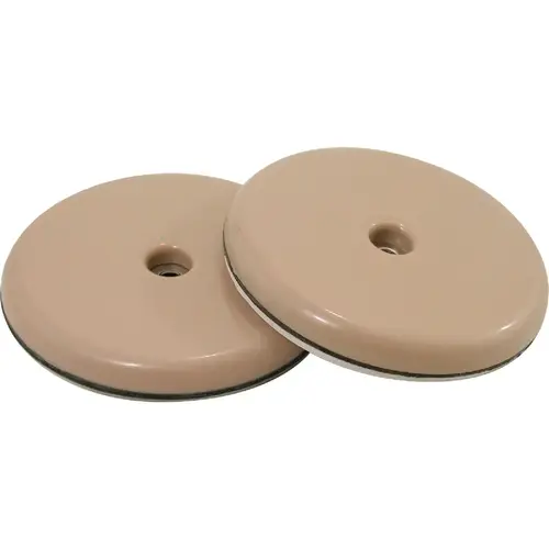 Do it 239208 2-3/4 In. Round Adhesive or Screw on Furniture Glide, Gray - pack of 4