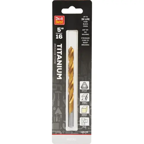5/16 In. Titanium Drill Bit