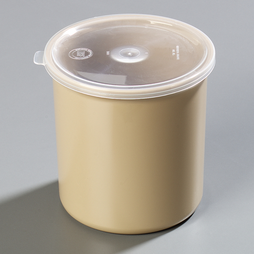 Carlisle 1.2 Quart Beige Crock With Lid, 1 Each