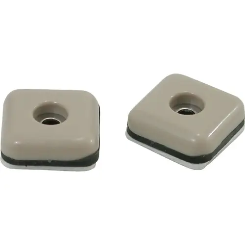 Do it 253332 1-3/8 In. Square Furniture Glide, Gray - pack of 4