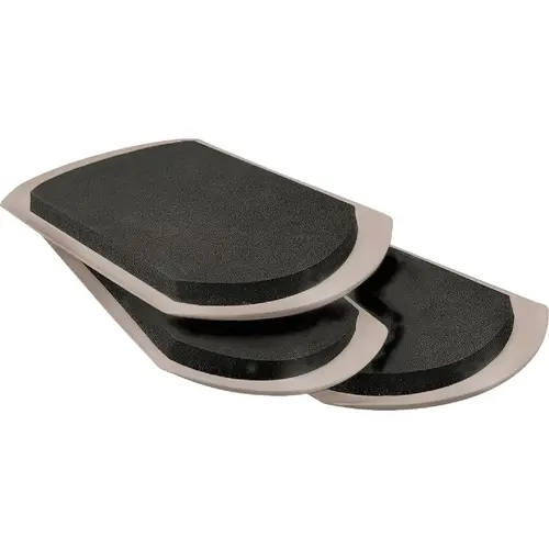 5-3/4 In. x 8-1/4 In. Rectangle Furniture Glide, Gray - pack of 4