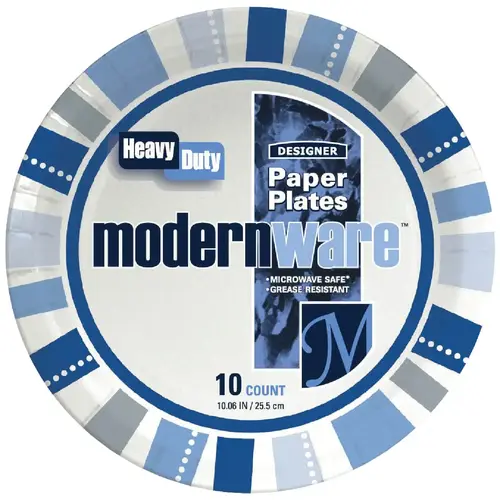 AJM DP10MW032010AGI 10 In. ModernWare Paper Plate (10-Count)
