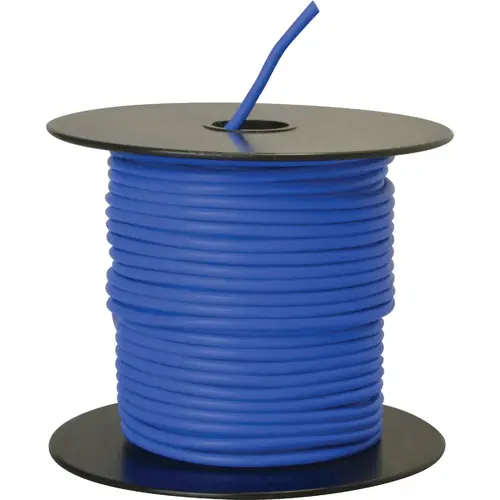 Road Power 55669423 100 Ft. 14 Ga. PVC-Coated Primary Wire, Blue
