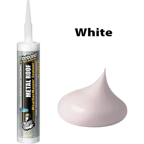Titebond 61041A Weathermaster 10 Oz. Off White Metal Roof Sealant