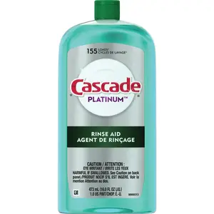 CASCADE 89646 Platinum 16 Oz. Dishwasher Rinse Aid and Drying Agent